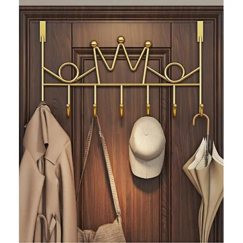 Over The Door Hanger with Hooks for Clothes, Over Door Hooks, Behind Door Hangers  for Coats, Hats, Towels