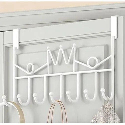 Over The Door Hanger with Hooks for Clothes, Over Door Hooks, Behind Door Hangers  for Coats, Hats, Towels