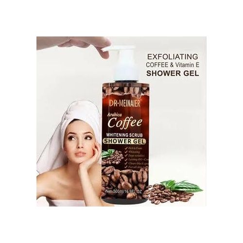 Dr.Meinaier Skin Care Arabica Coffee Shower Gel Body Wash Whitening Moisturizing Nourishing Exfoliating Scrub Bath Gel 500ml