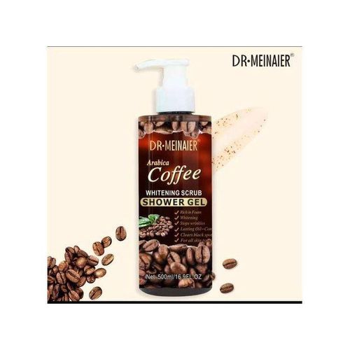 Dr.Meinaier Skin Care Arabica Coffee Shower Gel Body Wash Whitening Moisturizing Nourishing Exfoliating Scrub Bath Gel 500ml