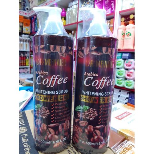 Dr.Meinaier Skin Care Arabica Coffee Shower Gel Body Wash Whitening Moisturizing Nourishing Exfoliating Scrub Bath Gel 500ml