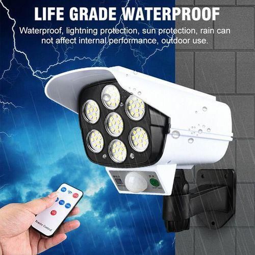 Solar Light Solar LED Light Dummy Security Camera IP65 Waterproof PIR Motion Sensor Outdoor CCTV Fake Surveillance Simulation Camera