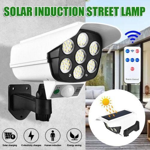 Solar Light Solar LED Light Dummy Security Camera IP65 Waterproof PIR Motion Sensor Outdoor CCTV Fake Surveillance Simulation Camera