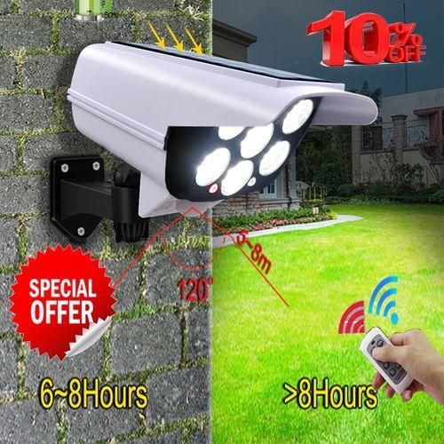 Solar Light Solar LED Light Dummy Security Camera IP65 Waterproof PIR Motion Sensor Outdoor CCTV Fake Surveillance Simulation Camera