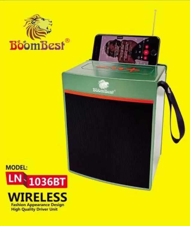 BOOMBEST LN-1036 BT PORTABLE BLUETOOTH SPEAKER – SUPER BASS, MULTI-MODE PLAYBACK & STRONG BATTERY