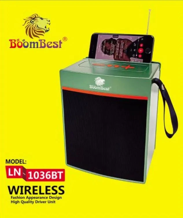 BOOMBEST LN-1036 BT PORTABLE BLUETOOTH SPEAKER – SUPER BASS, MULTI-MODE PLAYBACK & STRONG BATTERY