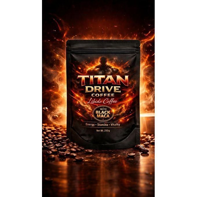 Titan drive coffee with black maca for libido enhancement.
