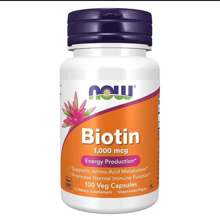 Now Biotin 1000mcg Capsules -100’s