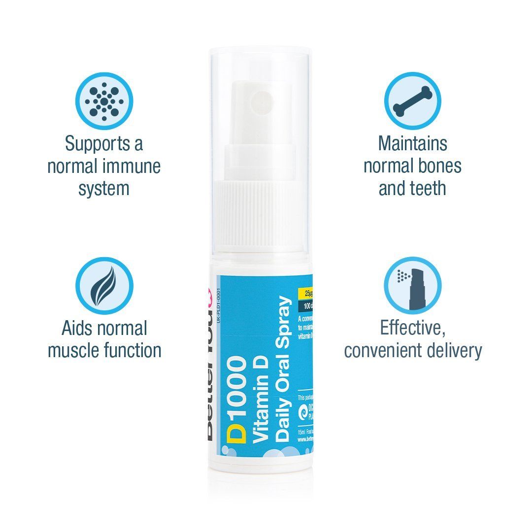 Better You Dlux Vitamin D3 1000iu Spray -15ml