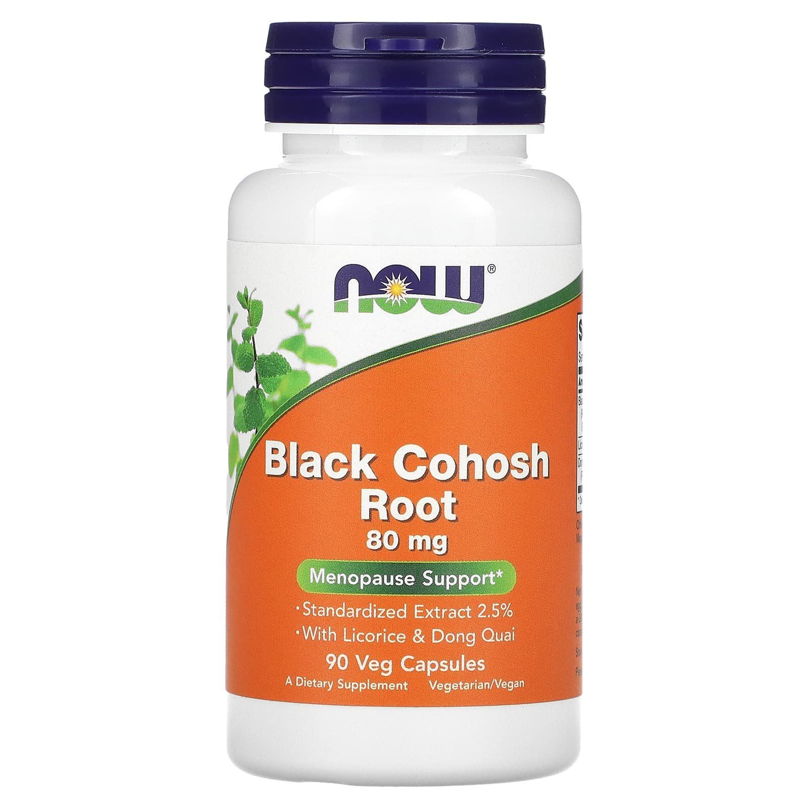 Now Black Cohosh Root 80mg Capsules -90’s