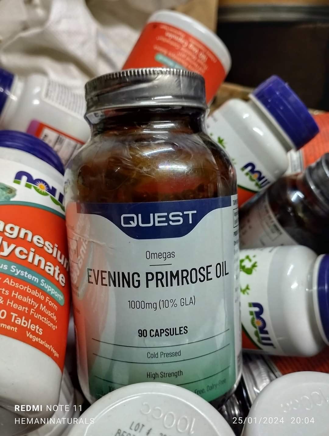 Quest Evening Primrose Oil Caps 1000mg & Vitamin E -90’s