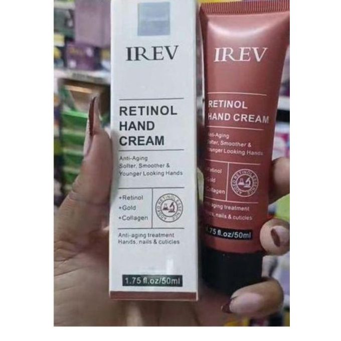 Retinol Hand cream-exfoatiotes to reduce fine lines, uneven Tone and texture
