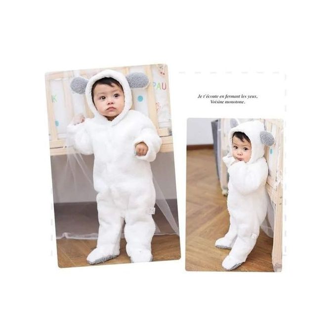 Fashion Newborn Baby Heavy Rompers with Hoods