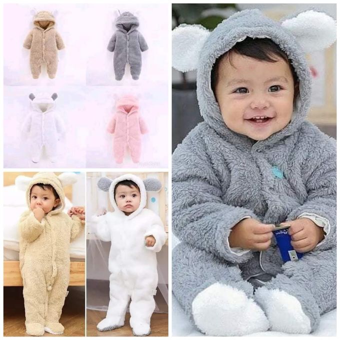 Fashion Newborn Baby Heavy Rompers with Hoods