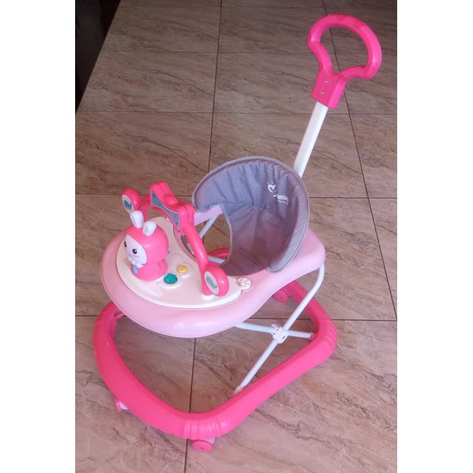 Mom Easy Unique Baby Walker With Melodies, Toys And Push Handle
