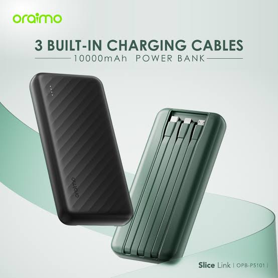 Oraimo Portable Power Banks 10000mAh to 40000mAh High Capacity Fast Charging External Battery Packs for Phones Tablets with/without Cables