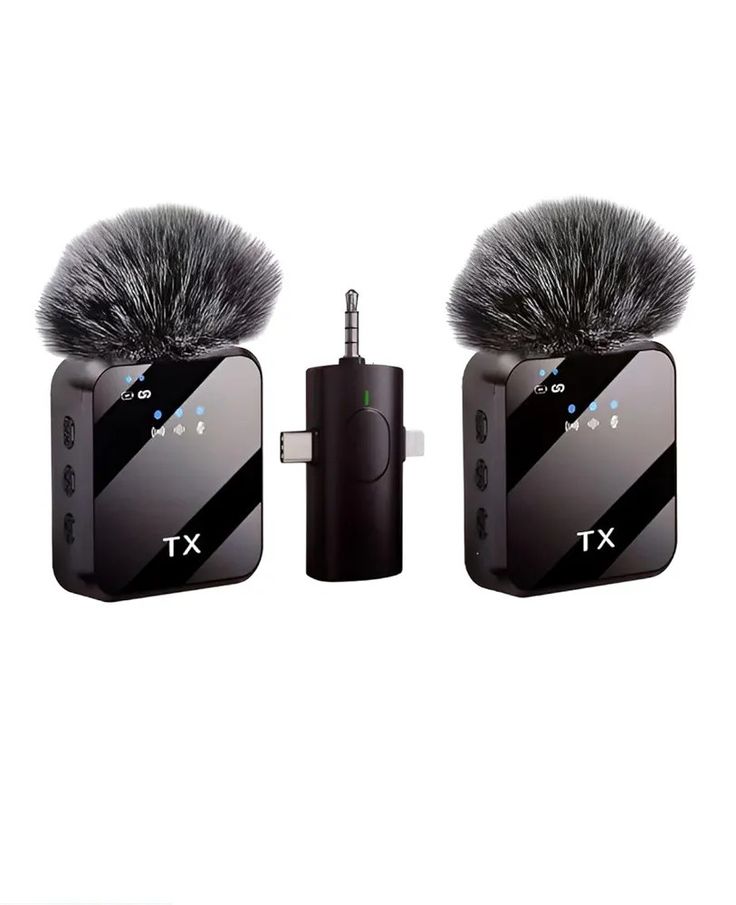 F11-2 Wireless Lavalier Microphone with Noise Reduction for Smartphones Cameras Interviews and Video Recording
