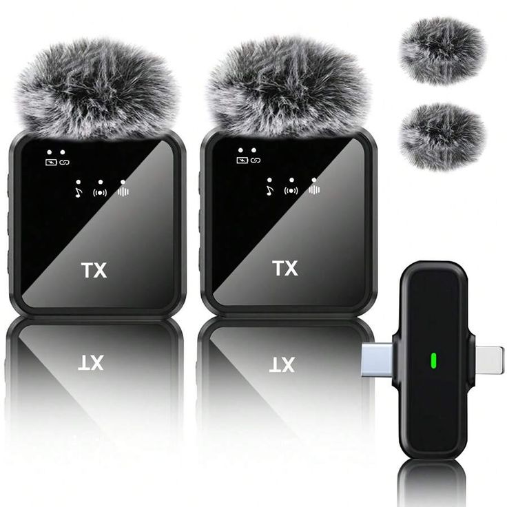 F11-2 Wireless Lavalier Microphone with Noise Reduction for Smartphones Cameras Interviews and Video Recording