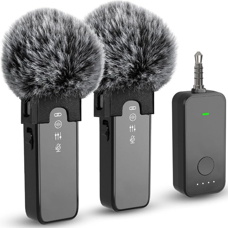 F11-2 Wireless Lavalier Microphone with Noise Reduction for Smartphones Cameras Interviews and Video Recording