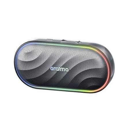 Oraimo SpaceBox Wireless Bluetooth Speaker with 8W Output, Personalized Light Show, TF/FM Support and Portable Rechargeable Design