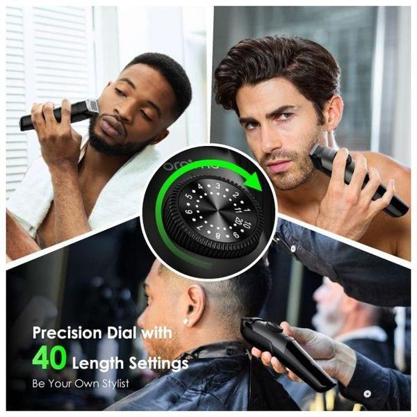 Oraimo Smart Trimmer 2 Rechargeable Hair and Beard Trimmer with Adjustable Lengths and Stainless Steel Blades