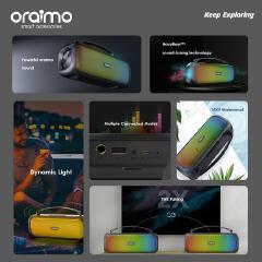 Oraimo Bass Go Boom Wireless Bluetooth Speaker with Powerful Bass Clear Sound and Portable Rechargeable Design