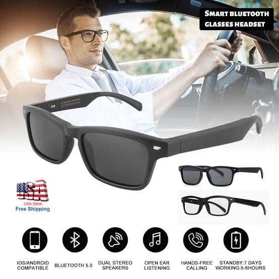 V3 Bluetooth Sunglasses with Built‑In Speakers, Wireless Connectivity and Hands‑Free Calling