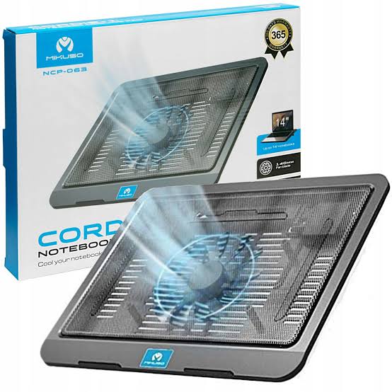 Cordie‑1 Notebook Cooling Pad with Dual Fans and Adjustable Stand