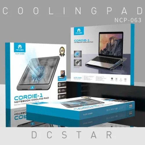 Cordie‑1 Notebook Cooling Pad with Dual Fans and Adjustable Stand