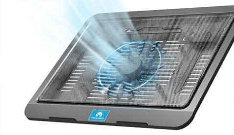 Cordie‑1 Notebook Cooling Pad with Dual Fans and Adjustable Stand