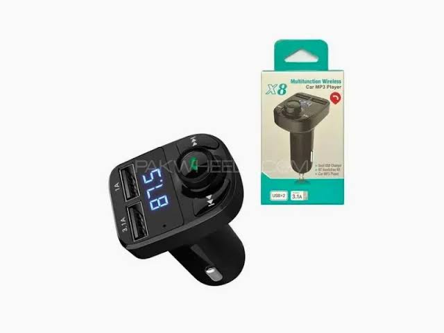 X8 Multi-Functional Wireless Car MP3 Player Bluetooth FM Transmitter with Dual USB Charging
