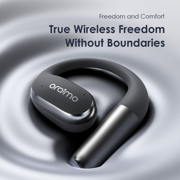 Oraimo Open Arc Pods Wireless Earbuds – Bluetooth Headset, Open-Ear Design, Touch Control, Portable Charging Case