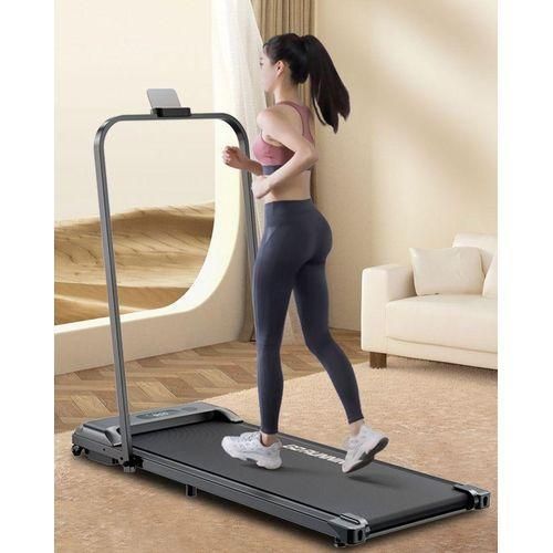 Slim Foldable / portable Treadmill /Walking Pad for Walking and Running, with Preset and Adjustable Programs, with Wireless Remote Control -Upto 6km/h and LED Display that helps Track speed, distance.
