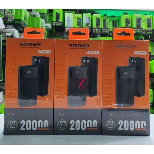 Amaya APW-13 Power Bank 20000mAh 22.5W Super Fast Charging with 2 Lines