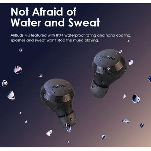 Oraimo AirBuds 4 OTW-340 – True Wireless Earbuds, 38h Playtime, ENC Noise Cancellation, Deep Bass, LED Display, Bluetooth 5.3, USB-C