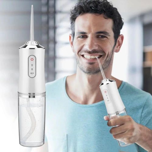 4 nozzles Oral Irrigator Portable Dental Water Flosser USB Rechargeable Water Jet Floss Tooth Pick
