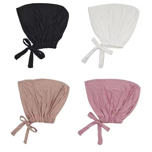 2025 New Soft Modal Muslim Turban Hat Inner Hijab Caps Islamic Underscarf Bonnet India Hats Female Headwrap Turbante Mujer