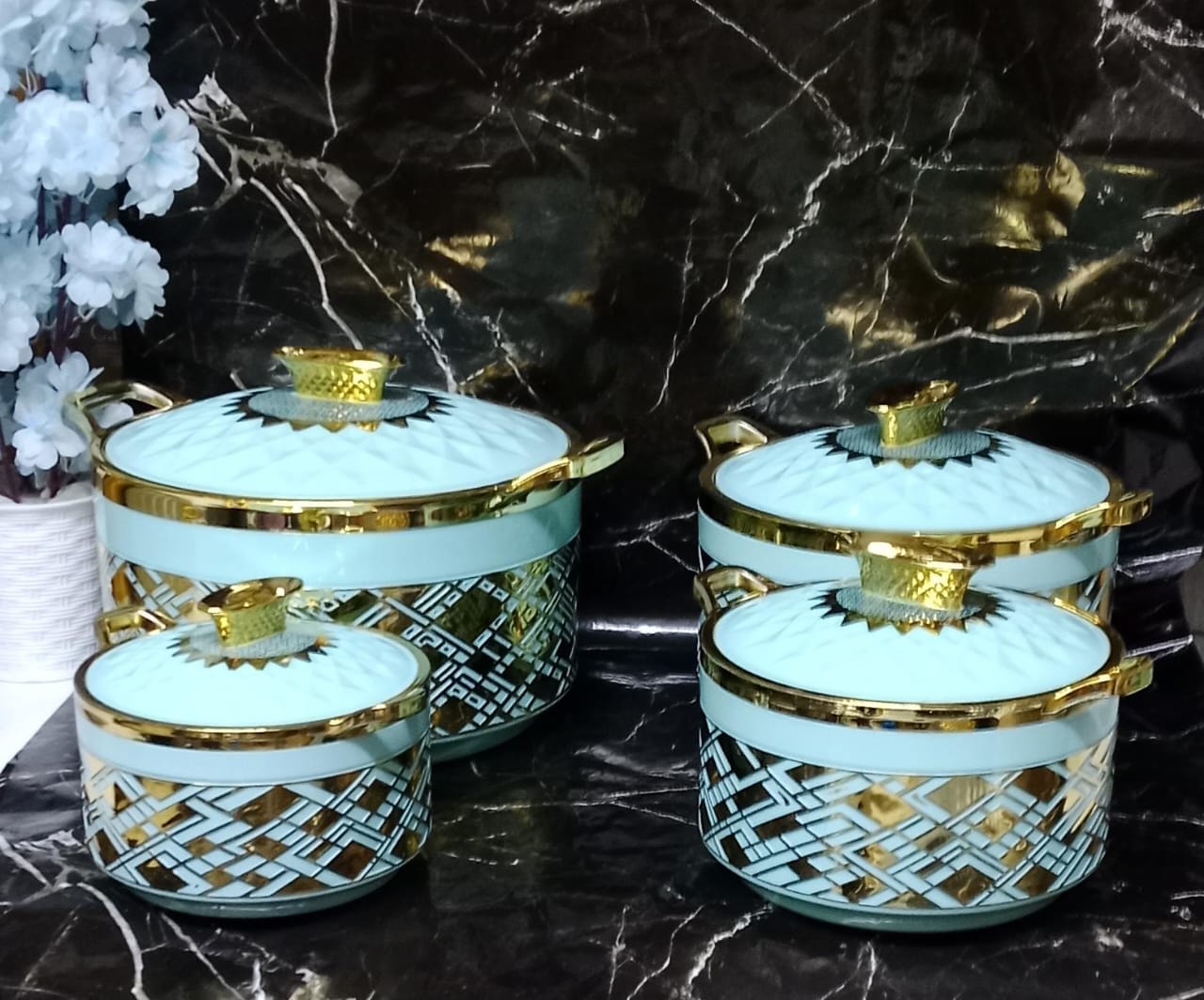 [ GRAB IT AT LOW PRICE+ ADDED OFFERS 🤩🤩✨ !!! ]Vigo 4-Piece Hot Pot Set – Thermal Insulated Food Storage Containers