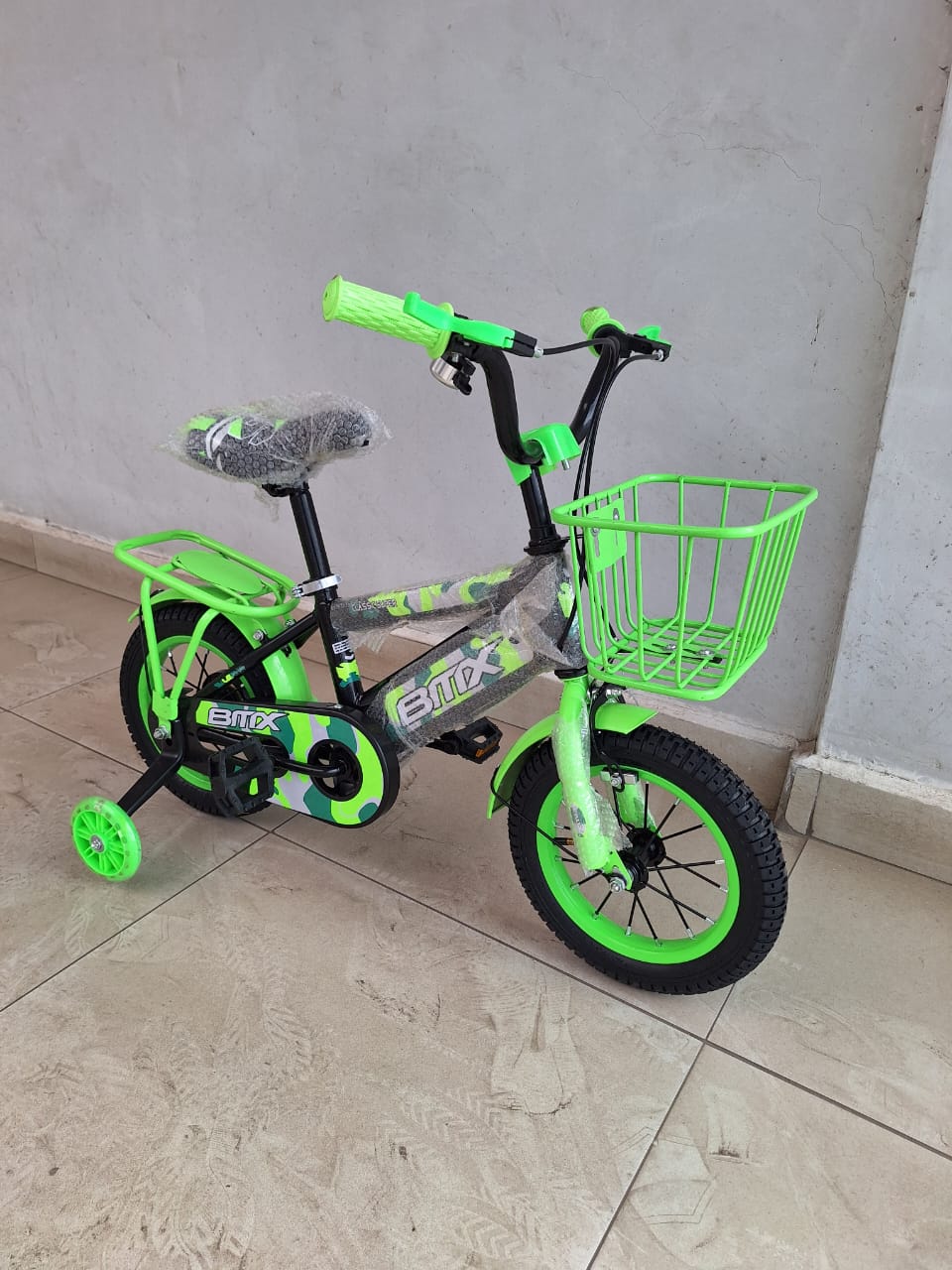 [🔥NEW SPECIAL LIMITED OFFER🔥 🥑🌽ONLY AT KILIMALL !!! ] BMX Kids Bicycle – Size 12, Training Wheels, Strong Steel Frame, For Boys & Girls age 2-4 years