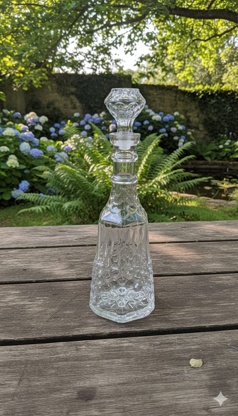 Luxury Long Neck Crystal Glass Decanter – Elegant Wine & Whiskey Serving Bottle (750ml)