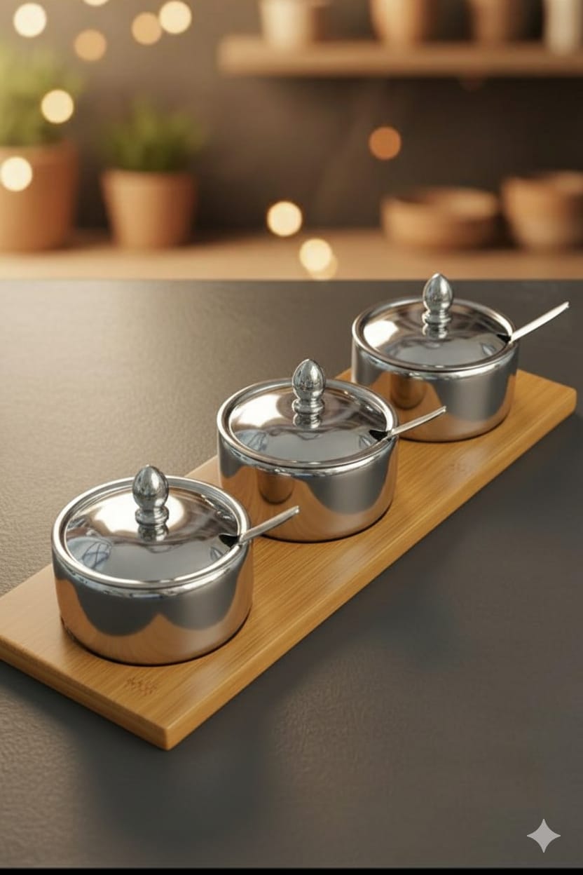 3pcs Stainless Steel Kitchen Set – Durable, Rust-Resistant Household Utensils