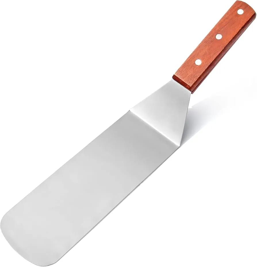 Heavy Duty Stainless Steel Chef Spatula – Professional Cooking & Grilling Turner