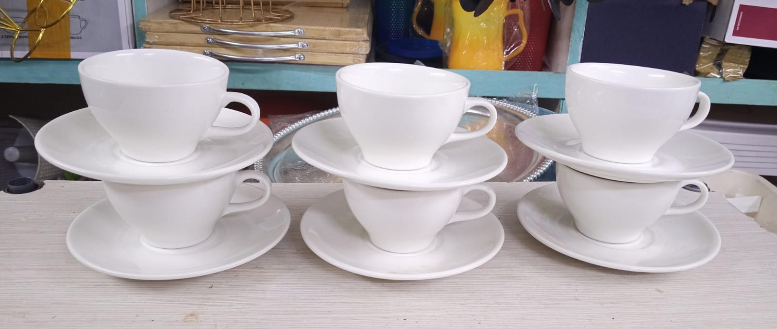 12PCS Set Small Cappuccino Cup and Saucer Set – Elegant Ceramic Coffee Cup