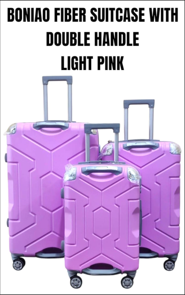 [[📍LATEST OFFER📍 DONT MISS OUT !!! ] 3in1 High Quality Durable Affordable BONIAO DOUBLE HANDLE FIBER SUITCASE  Size 27 For Any Mode Of Transport