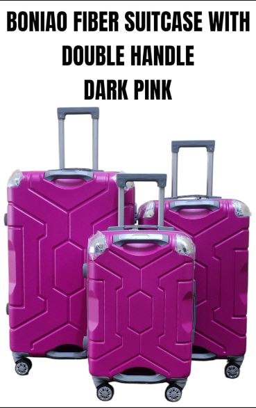 [[📍LATEST OFFER📍 DONT MISS OUT !!! ] 3in1 High Quality Durable Affordable BONIAO DOUBLE HANDLE FIBER SUITCASE  Size 27 For Any Mode Of Transport