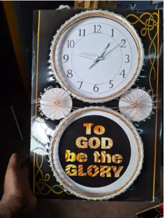 [ GRAB IT AT LOW PRICE+ ADDED OFFERS 🤩🤩✨ !!! ] 2 in 1 A3 Brand new Stylish and Luxurious Wall Clock
