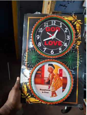 [ GRAB IT AT LOW PRICE+ ADDED OFFERS 🤩🤩✨ !!! ] 2 in 1 A3 Brand new Stylish and Luxurious Wall Clock