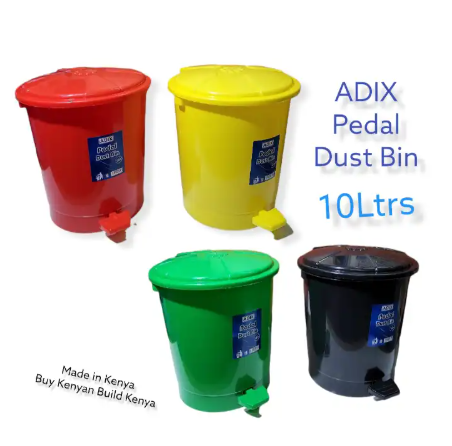 Adix Pedal Dust Bin 10Ltrs Plain Step up your waste management game with the Adix Pedal