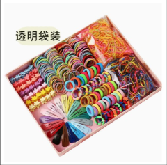 780Pcs Girls Colorful Hair Bands Set Nylon Elastic Rubber Accessories Children Ponytail Holder Scrunchies Baby Cute Headband
