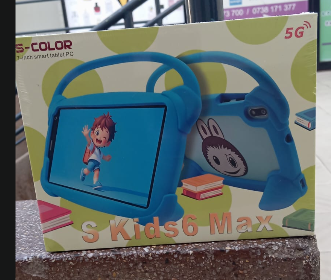 (SIMCARD SLOT)S Color S Kids6 Max Kid's Smart Tablet 7" 256GB+6GB RAM 13+13MP Camera Sim Support 5G Wifi Octa Core Processor 5500mAh-